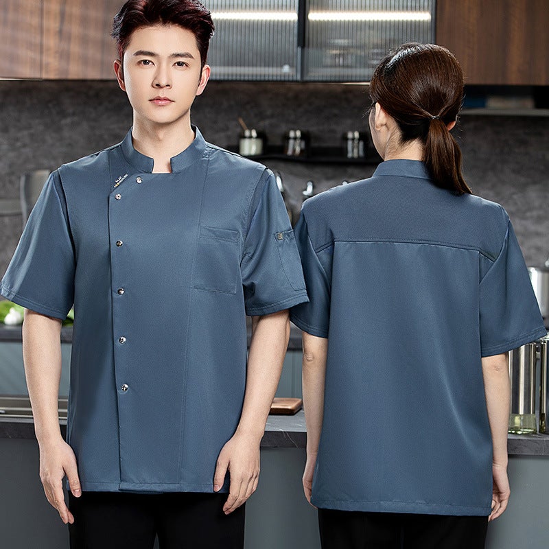 High-End Chef Work Clothes For Men, Long-Sleeved Baking Clothing, Catering, Western Food, El Kitchen, Custom Logo - Image 1