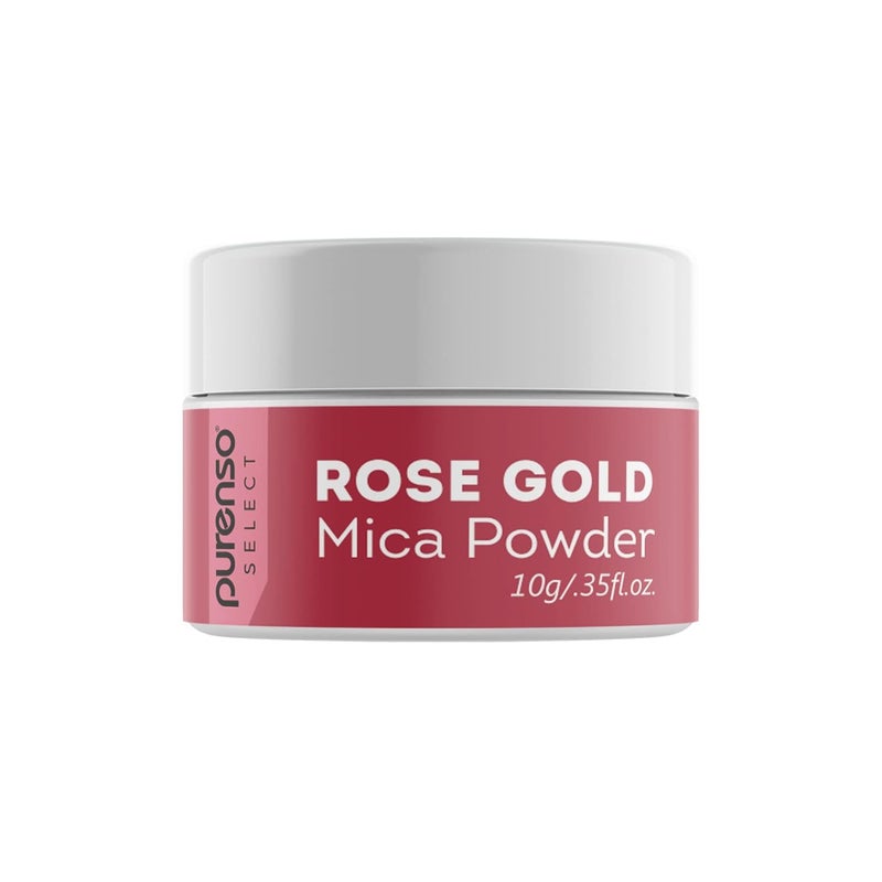 PURENSO Purenso Select Rose Gold Mica Powder Pigment 10g I For Soap Making Candle Lip Gloss Nails Bath Bombs Art Crafts Resin  - Image 1