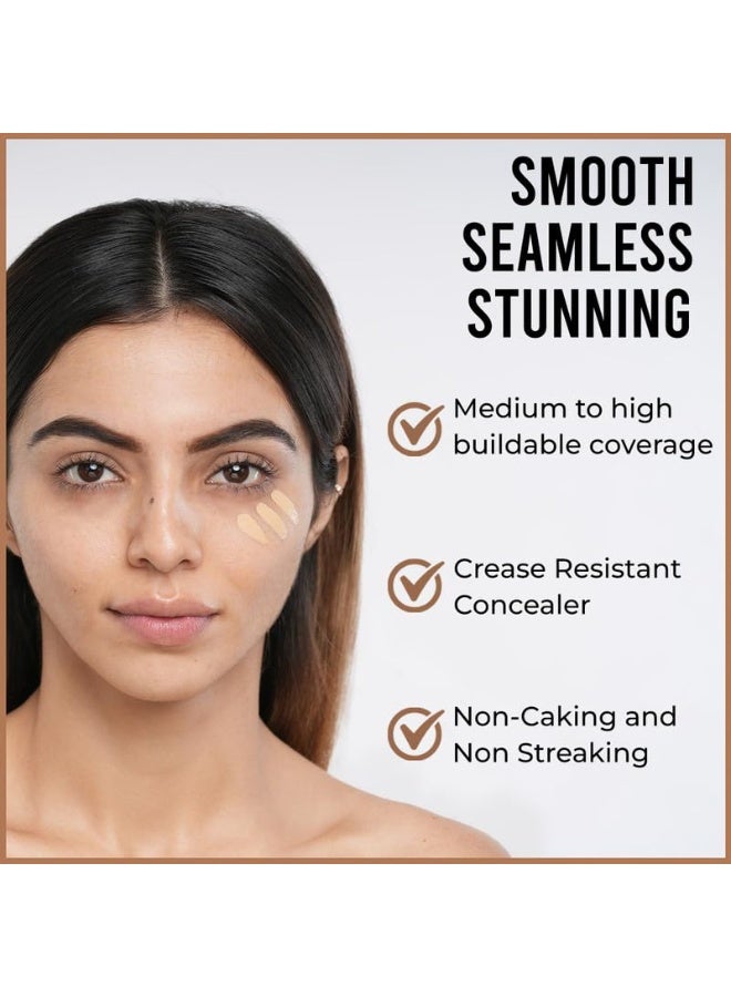 Insight Cosmetics No Smudge Concealer |HD Look |Waterproof |Minimize Fine Lines |Medium Coverage |Long Lasting |Youthful Look |Photo Ready, 5gm (CR121-MN16) - Image 5