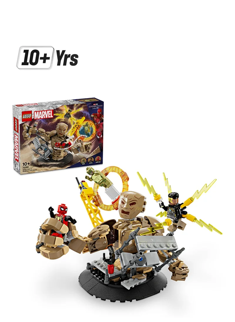 LEGO LEGO Marvel Spider-Man vs. Sandman: Final Battle, No Way Home Set, Super Hero Building Toy for Kids, Boys & Girls with Action Figure, plus Lizard and Electro Minifigures, Ramadan Gift  76280