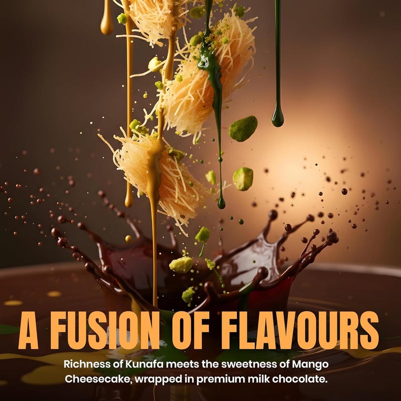 Karish Dubai Viral Kunafa Pistachio Chocolate 37g – Crispy Kunafa with Creamy Pistachio Chocolate Filling – Premium Arabic Dessert Bite – Made in UAE - Image 2