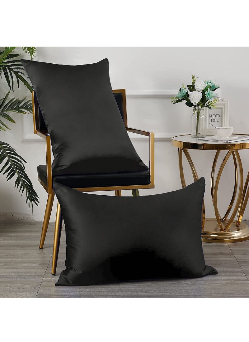FASHION HOME - Natural Mulberry and Ice Silk Pillowcase for Hair and Skin Pillow Cases Set of 2 with Eyemask - Image 1