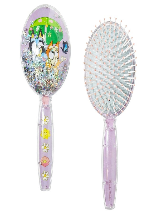 LUV HER Licenced Bluey Kids’ Detangling Confetti Hair Brush - Fun Bluey & Bingo Design, Gentle on Wet & Dry Hair, Ideal for Kids Ages 3+, Makes Hair Care Fun and Easy - Image 1