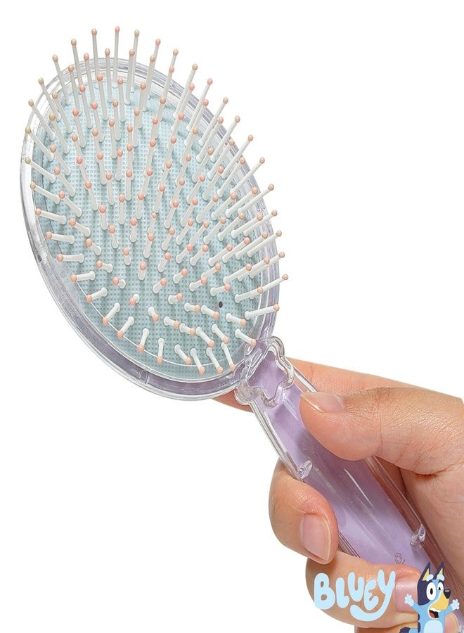 LUV HER Licenced Bluey Kids’ Detangling Confetti Hair Brush - Fun Bluey & Bingo Design, Gentle on Wet & Dry Hair, Ideal for Kids Ages 3+, Makes Hair Care Fun and Easy - Image 2