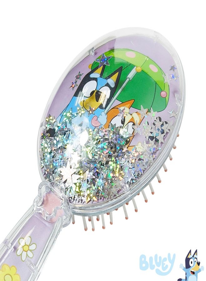 LUV HER Licenced Bluey Kids’ Detangling Confetti Hair Brush - Fun Bluey & Bingo Design, Gentle on Wet & Dry Hair, Ideal for Kids Ages 3+, Makes Hair Care Fun and Easy - Image 3