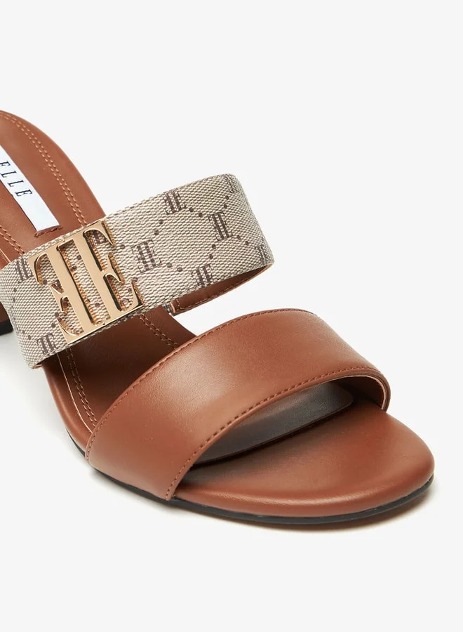 ايل Women's Strappy Slip-On Sandals with Stiletto Heels