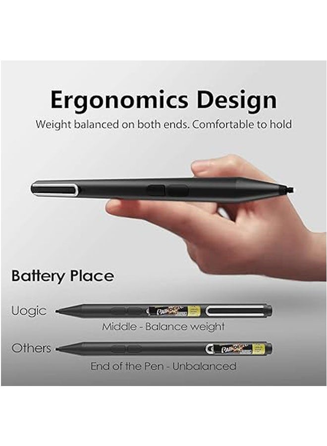 Uogic pen for Microsoft Surface, palm touch, 1024 pressure level, Flex  Soft HB nib, compatible with Surface Pro/Book/Laptop/Go - Image 2
