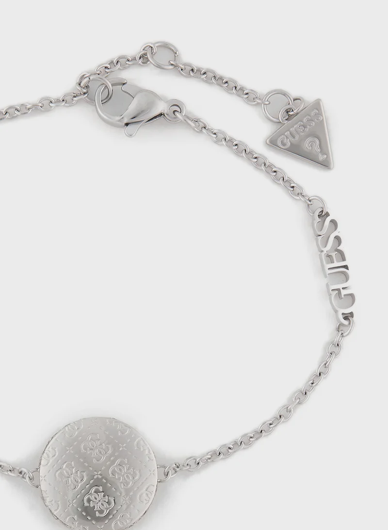 GUESS Side Crystals 4G Coin Bracelet