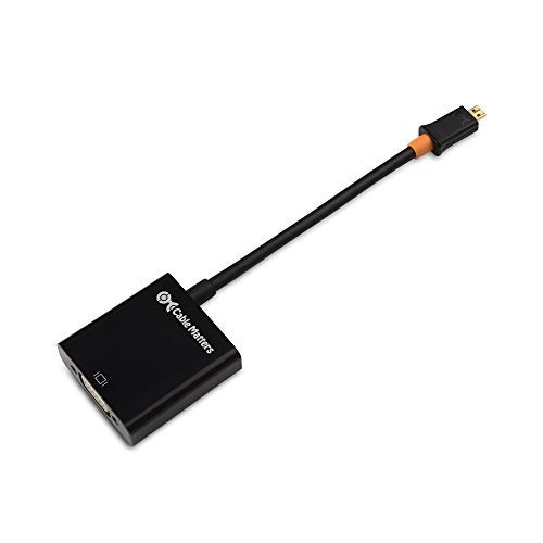 Cable Matters Micro HDMI to VGA Adapter (Micro HDMI to VGA Converter) in Black - Image 2