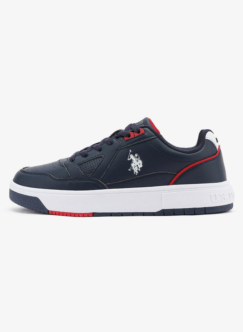 U.S. Polo Assn. Men's Navy Classic Low-Top Sneakers,Lightweight Shoes Casual for Everyday Style - Image 2