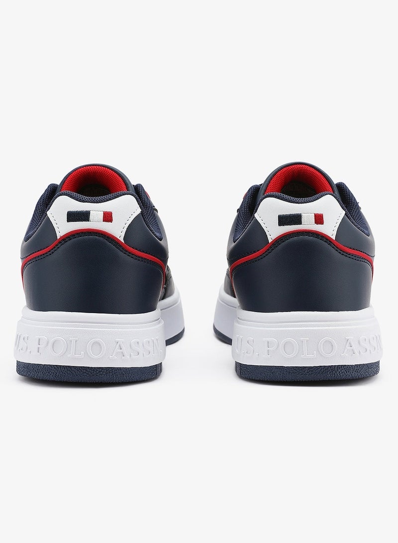 U.S. Polo Assn. Men's Navy Classic Low-Top Sneakers,Lightweight Shoes Casual for Everyday Style - Image 4