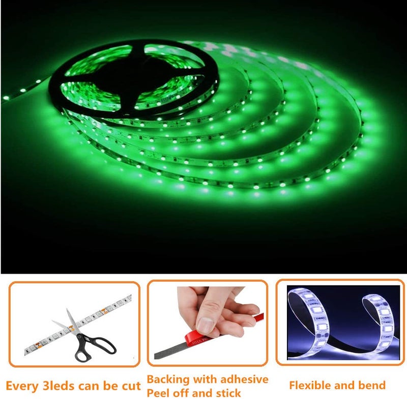 HOKIION LED Boat Strip Lights, 32.8FT Marine Pontoon Led Lights, Waterproof Boat Interior Light, Under Gunnel Lights, Boat Deck Light, Night Fishing Lights, Good for Pontoon Bass Fishing Yacht Kayak (Green) - Image 4