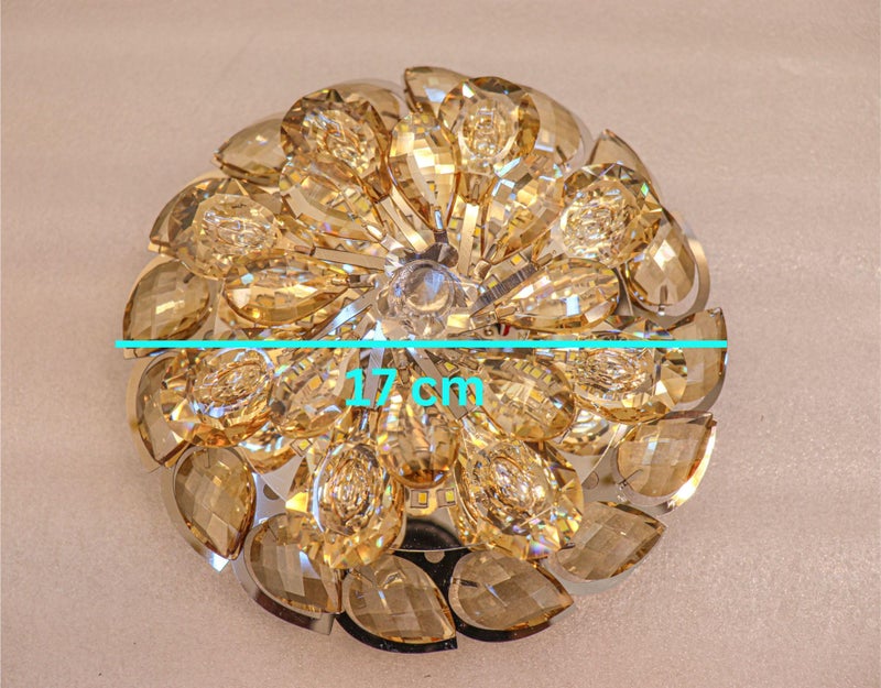 swanart Enchanting Crystal Flower Chandelier with Multi-Color Moving Lights - Image 2