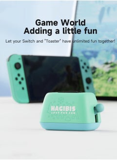 Hagibis Hagibis Switch Game Case Holder Compatible with Nintendo Switch Games Cards, Portable Cute Toaster Strorage Holder Storage 2 Switch Game Cartridge (Green)  - Image 2