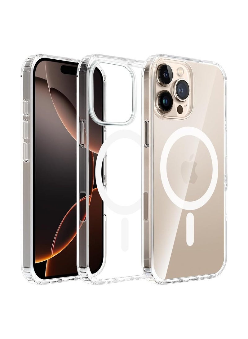 Meow Magnetic Case for iPhone 16 ProMax 6.9inch, Compatible with MagSafe, Scratch-Resistant Back, Anti-Scratch Clear Back Magnetic Phone Cover - Image 1