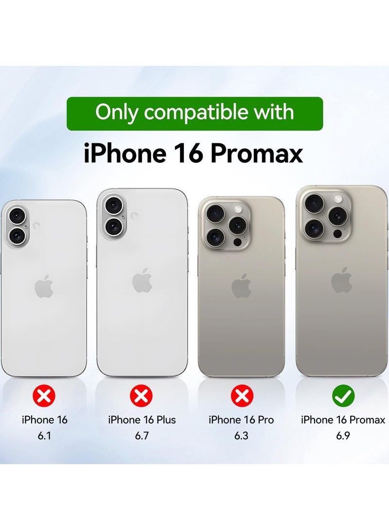 Meow Magnetic Case for iPhone 16 ProMax 6.9inch, Compatible with MagSafe, Scratch-Resistant Back, Anti-Scratch Clear Back Magnetic Phone Cover - Image 2