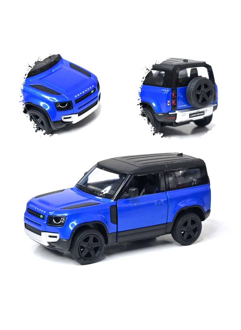 Kinsmart 1:36 Scale Door Openable Pull Back Action Land Rover Defender 90 Diecast Metal Alloy Toy Car  - Image 1