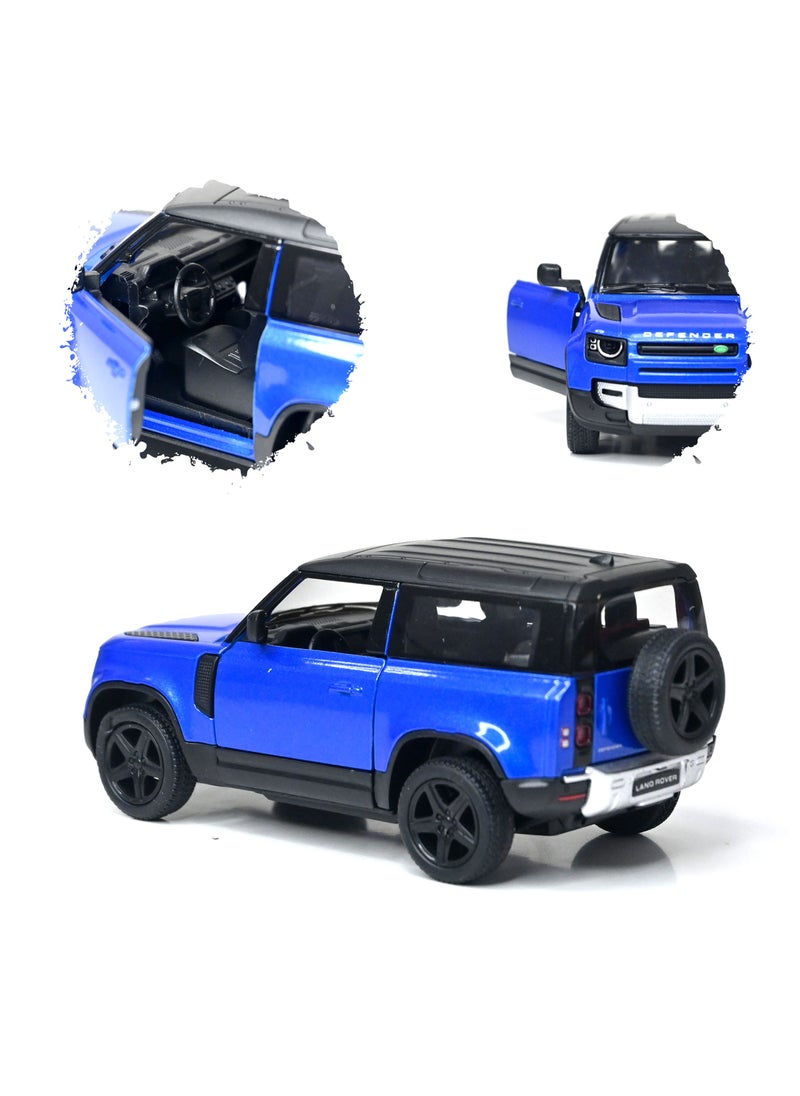 Kinsmart 1:36 Scale Door Openable Pull Back Action Land Rover Defender 90 Diecast Metal Alloy Toy Car  - Image 2