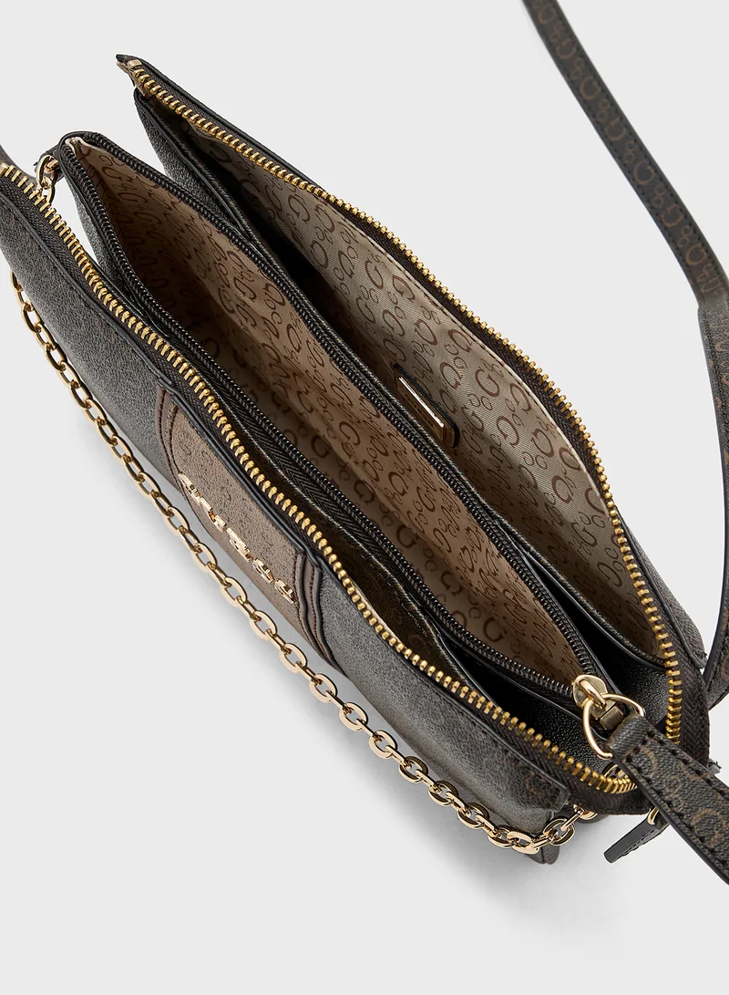 GUESS Suma Top Zip Crossbody