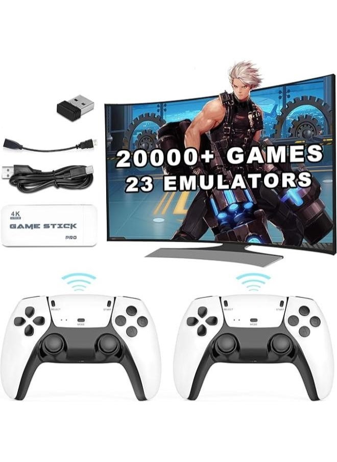 MANAM TRADING M15 Wireless Retro Game Stick - 2.4G Wireless Controllers HD Output System 23 Emulators 20000+ Games, Plug and Play Video Game Console.  - Image 1