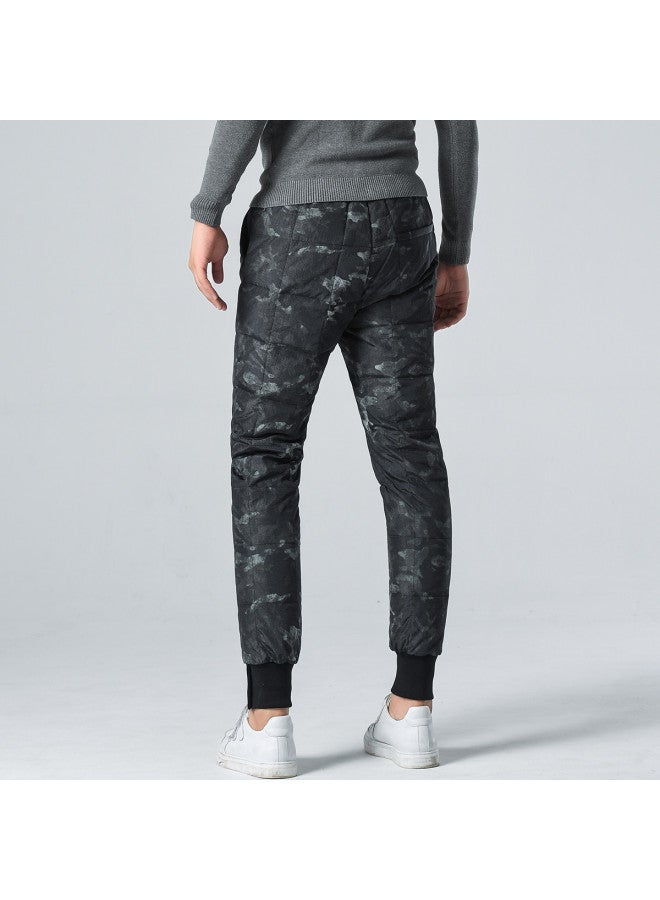 YaYa Men's Winter 90% Duck Down Cuffed Pants Casual Warm Comfortable Down Pants Men - Image 4