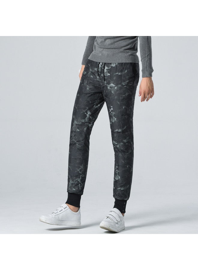 YaYa Men's Winter 90% Duck Down Cuffed Pants Casual Warm Comfortable Down Pants Men - Image 5