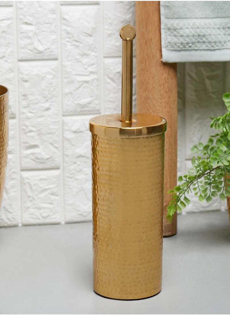 Premier Allegra Hammered Gold Toilet Brush