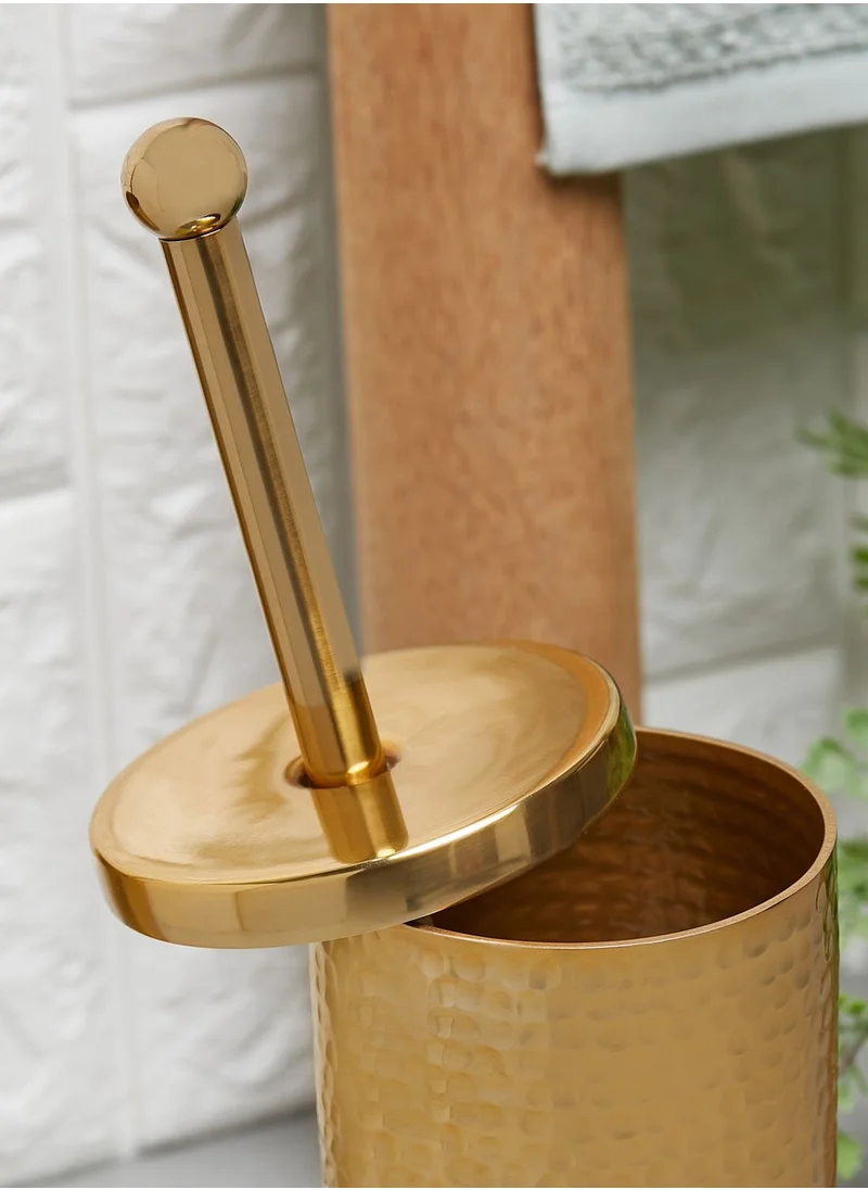 Premier Allegra Hammered Gold Toilet Brush