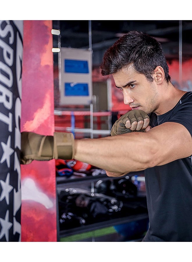 عربست قفازات رفع أثقال للرجال والنساء مع أربطة معصم، مناسبة للتدريب في صالة الألعاب الرياضية، واللياقة البدنية، والتعليق، وتمارين العقلة. تهوية فائقة، وحماية كاملة لراحة اليد. - Image 5