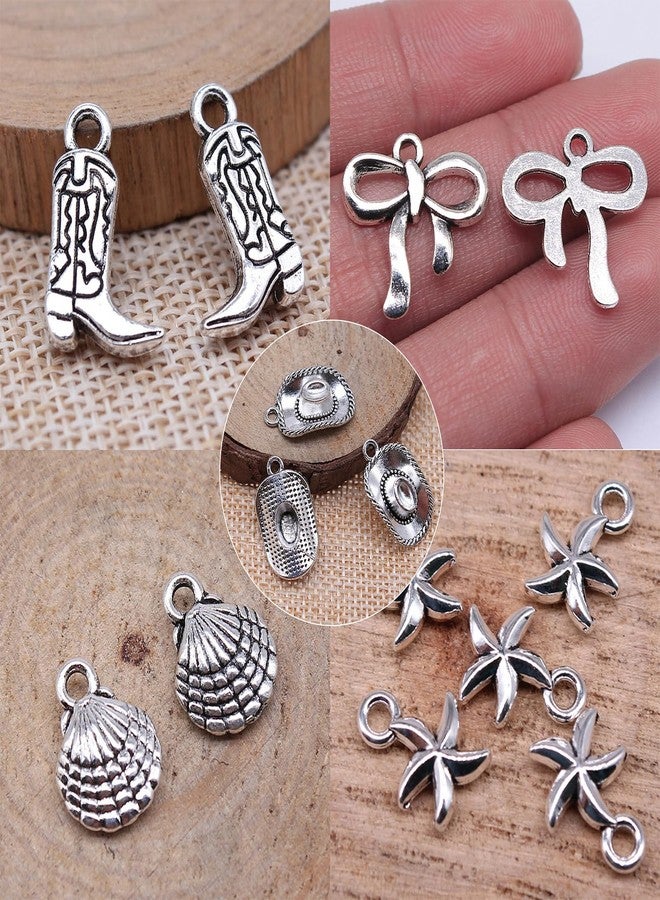 Your Always Charm Gold Charm Necklace for Women Boho Necklaces Western Outfits Cowgirl Accessories Bow Boot Heart Pearl Flower Charms Necklace Gifts Jewelry Trendy 2025 - Image 5