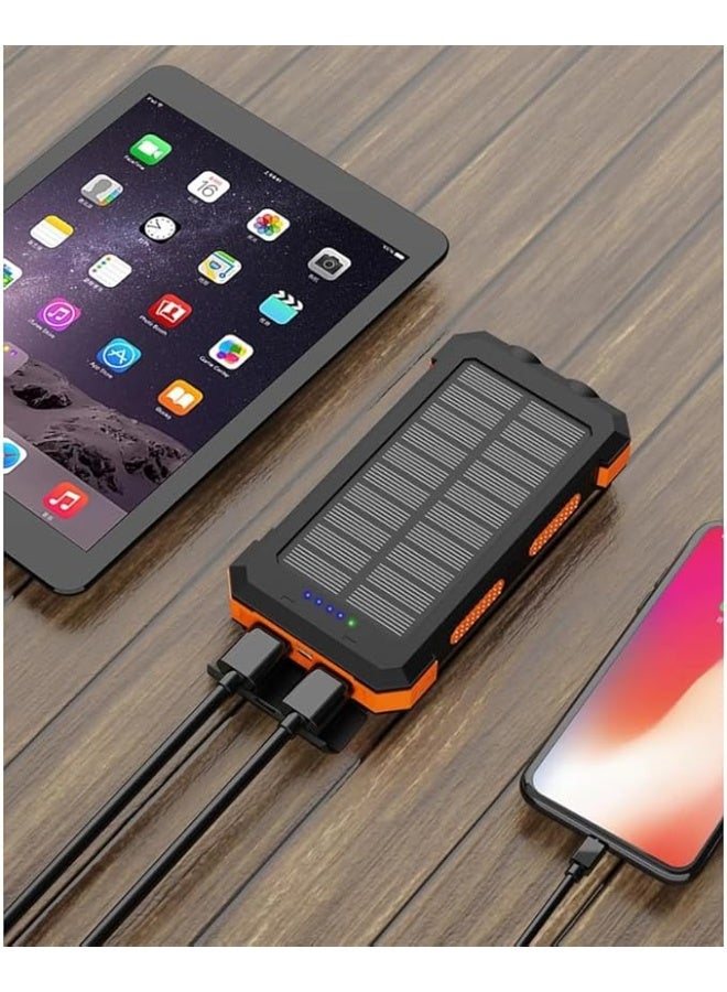 بنك الطاقة الشمسية 20000 مللي أمبير في الساعة شاحن محمول صغير الحجم، USB من النوع C/A شحن سريع للهاتف الخلوي لسلسلة iphone 17-12 و15 Pro وSamsung ومحطة باور بانك للكمبيوتر المحمول والمزيد - Image 4