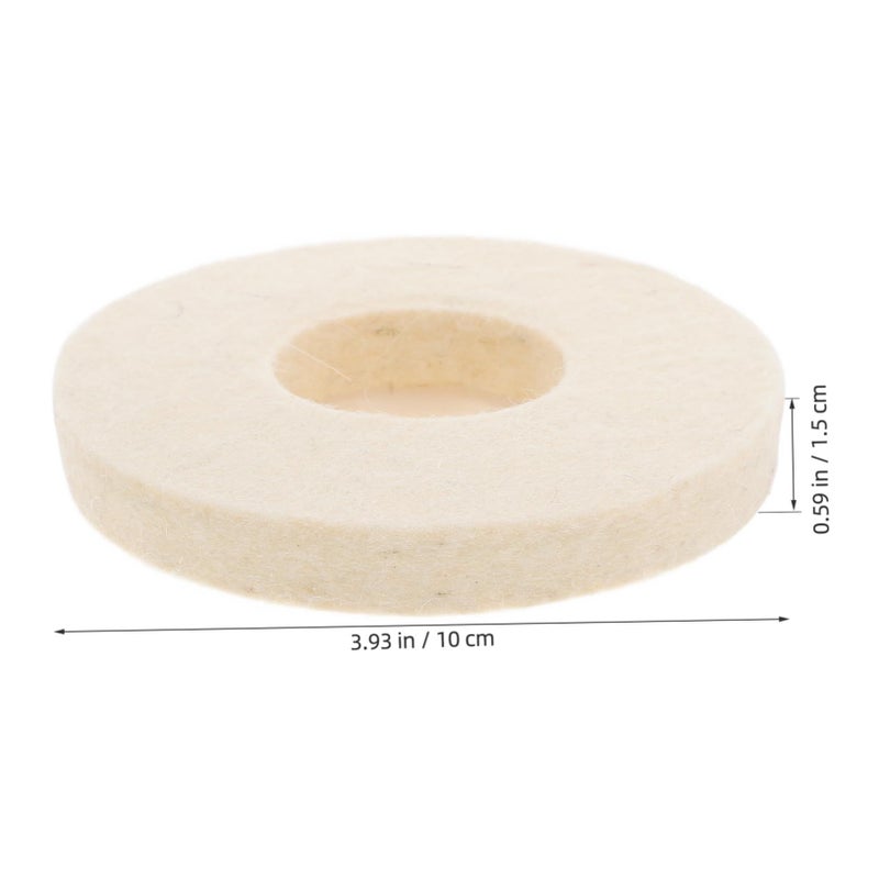 10 Pcs Thick Wool Buffing Wheels for Angle Grinder Metal and Marble Polishing - Image 3