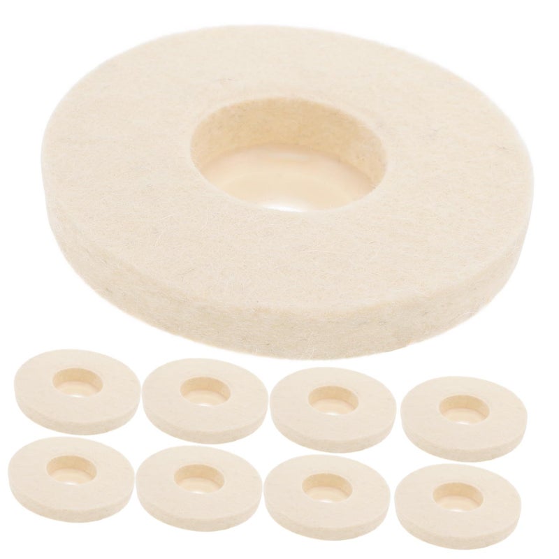 10 Pcs Thick Wool Buffing Wheels for Angle Grinder Metal and Marble Polishing - Image 2
