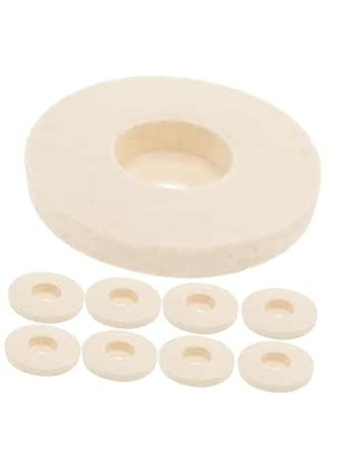 10 Pcs Thick Wool Buffing Wheels for Angle Grinder Metal and Marble Polishing - Image 1