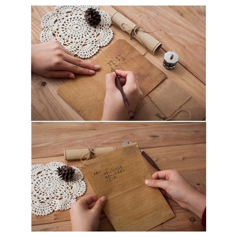European Style Letter Writing Paper Stationery Set 12 Piece - Image 3