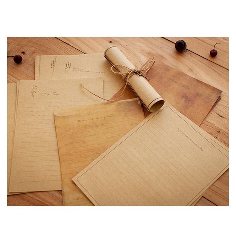 European Style Letter Writing Paper Stationery Set 12 Piece - Image 4