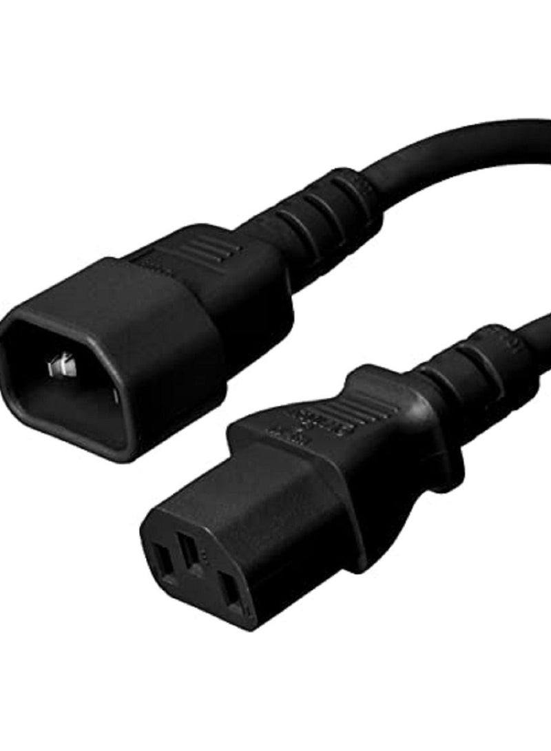 كابل طاقة AC IEC60320 C13 إلى IEC60320 C14 - Image 1