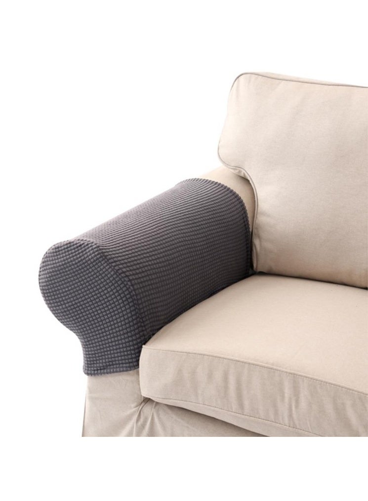 1 Pair Sofa Arm Slipcovers Elastic Sofa Armrest Protectors Removable Chair Sofa Armrest Covers - Image 5
