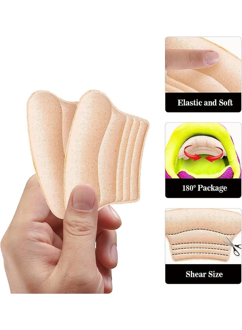 ChicAbode Kids Heel Grips 4 Pieces Self-Adhesive Heel Cushion Add Volume to Too Large Shoe InsertsPrevent Skin Rubbing and Blister Shoe Fit for Toddlers Girls and Boys Women (Skin Color) - Image 3