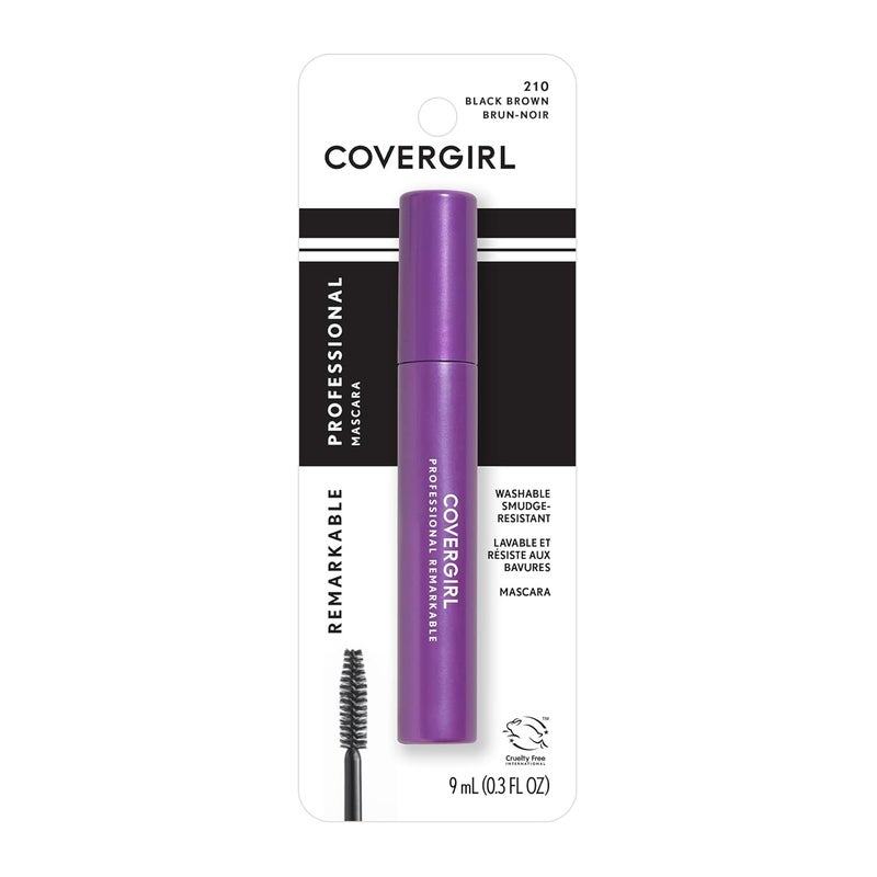 COVERGIRL Professional Remarkable Waterproof Mascara Black Brown 210 03 Ounce packaging may vary