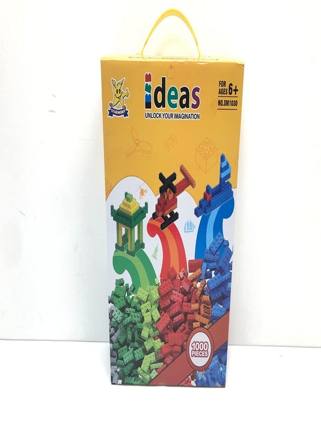 مجموعة مكعبات بناء مكونة من 1000 قطعة – أفكار إبداعية للأطفال - Image 1