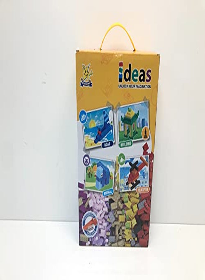 مجموعة مكعبات بناء مكونة من 1000 قطعة – أفكار إبداعية للأطفال - Image 2