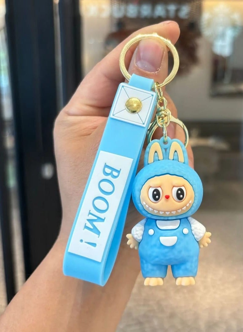 LABUBU Keychain For Women And Girls, Cute Labubu Doll Wristlet Accessories For Backpack Handbag Car Keys - Image 3