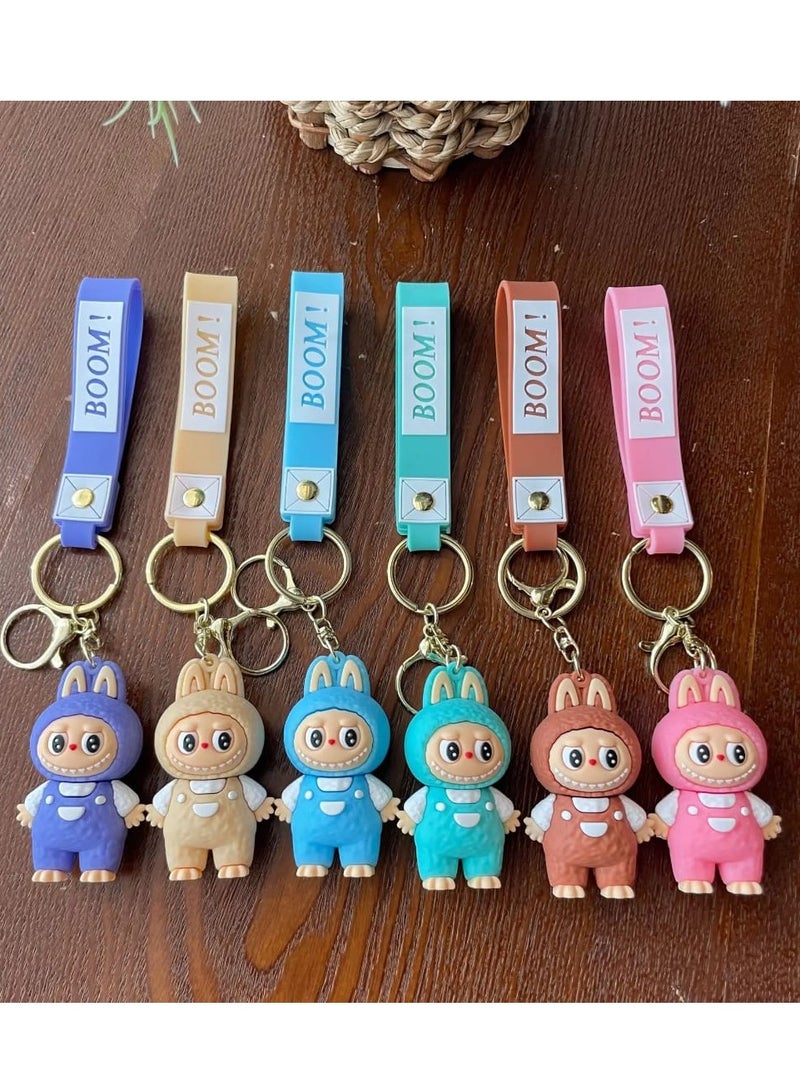 LABUBU Keychain For Women And Girls, Cute Labubu Doll Wristlet Accessories For Backpack Handbag Car Keys - Image 4