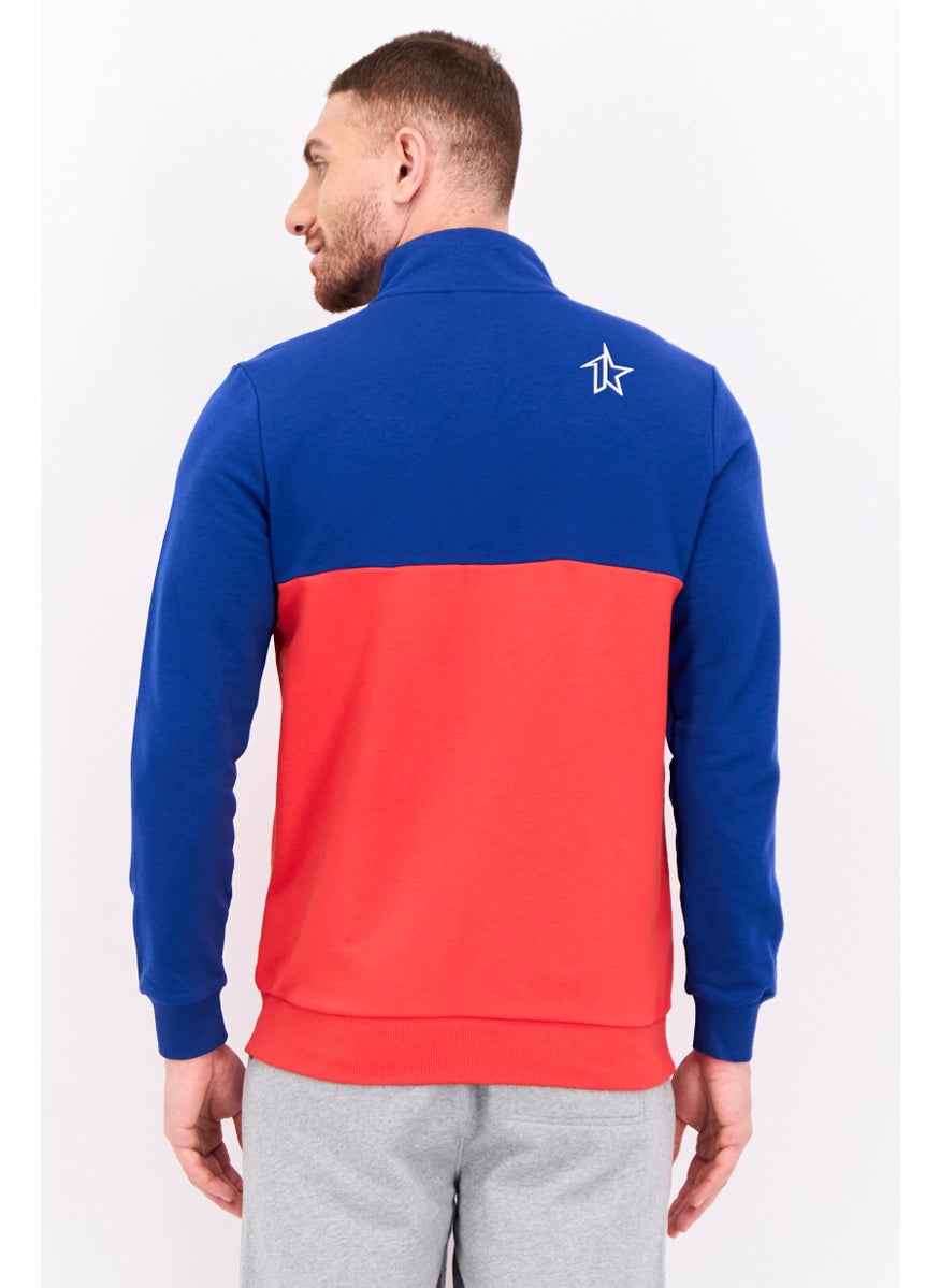 PUMA Men Regular Fit Long Sleeve Outdoor Sweatshirt, Blue  - Image 3