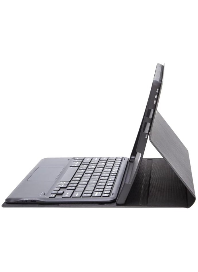 Arabic and English Keyboard Cover Case Compatible with Surface Pro 4/5/6/7, Leather Tablet Protective Cover with Wireless Removable Bluetooth Keyboard