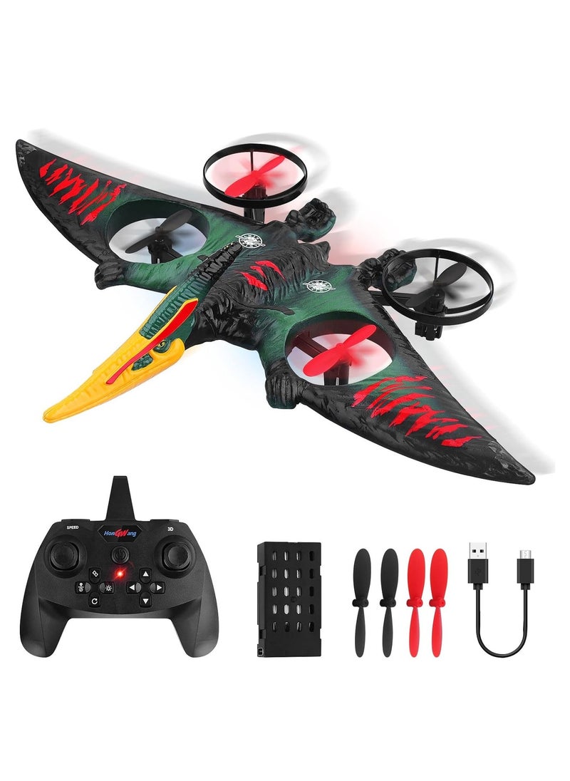 TIGER RC Aeroplane 2.4GHz Remote Controlled L0713 Quadcopter – Floating Fighter Aircraft, RTF for Beginners, Children & Adults, USB Charging, Green Color, Easy-to-Fly Remote Control Airplane, Ideal Gift for All Ages  - Image 1