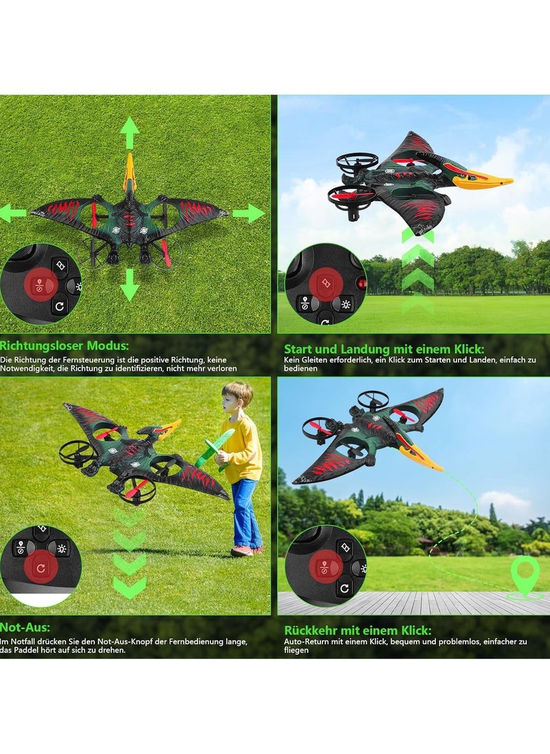 TIGER RC Aeroplane 2.4GHz Remote Controlled L0713 Quadcopter – Floating Fighter Aircraft, RTF for Beginners, Children & Adults, USB Charging, Green Color, Easy-to-Fly Remote Control Airplane, Ideal Gift for All Ages  - Image 4