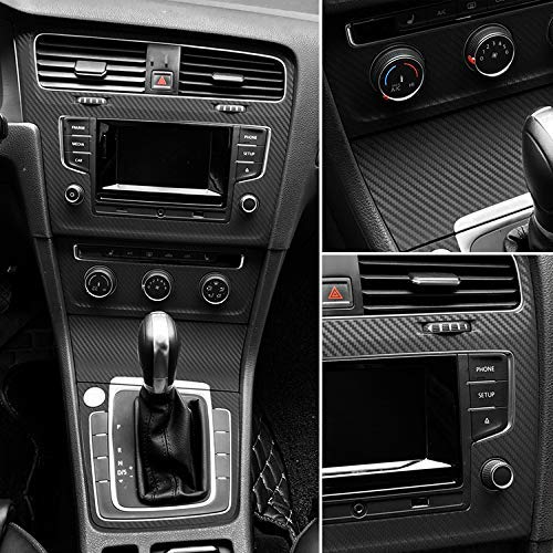Raushik Black 3D Carbon Fiber Vinyl Film Car Sticker Waterproof Car Styling Wrap Auto Vehicle Detailing Accessories Motorcycle, 12x24 Inch Roll - Image 3