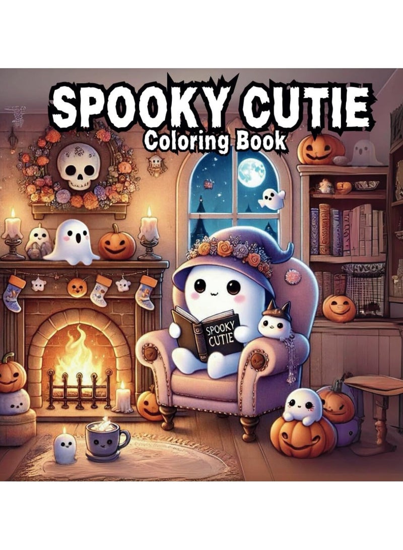 general Spooky Cutie: Coloring Book for Adults and Teens Featuring Adorable Creepy Creatures in Cozy Hygge Moments for Relaxation